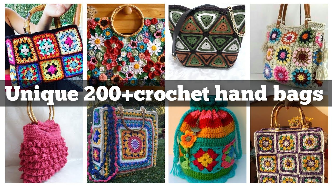 200+Attractive shoulder hand bags designs for ladies/crochet new stylish designs of purse