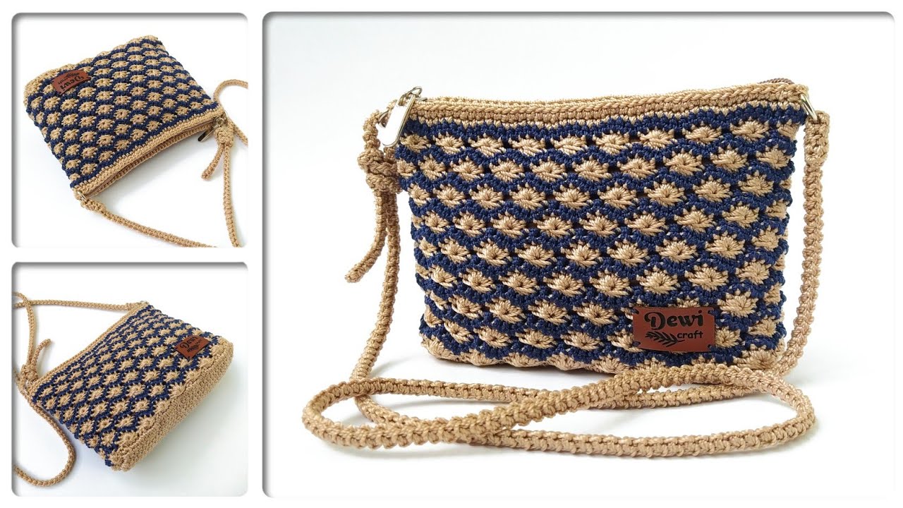 SUPER EASY BEAUTIFUL CROCHET BAG TUTORIAL SUITABLE FOR BEGINNERS