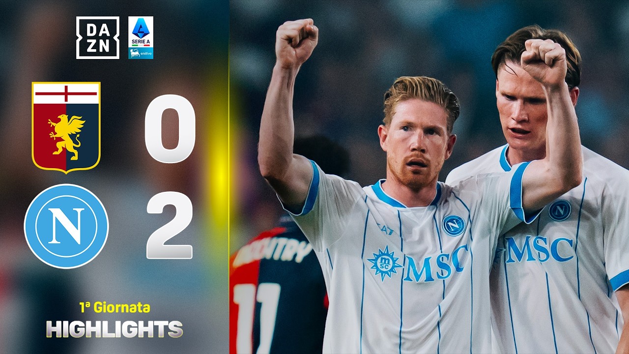 DE BRUYNE + VERGARA, ALLEGRI VINCE la prima: Genoa-Napoli 0-2 | Serie A Enilive | DAZN Highlights