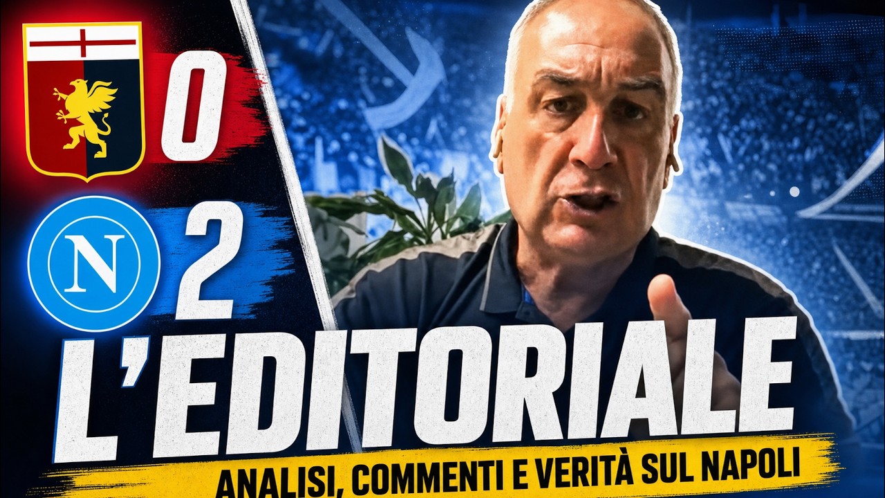 L'EDITORIALE di Umberto CHIARIELLO dopo GENOA-NAPOLI 0-2 del 22/08/26 | CAMPANIA SPORT
