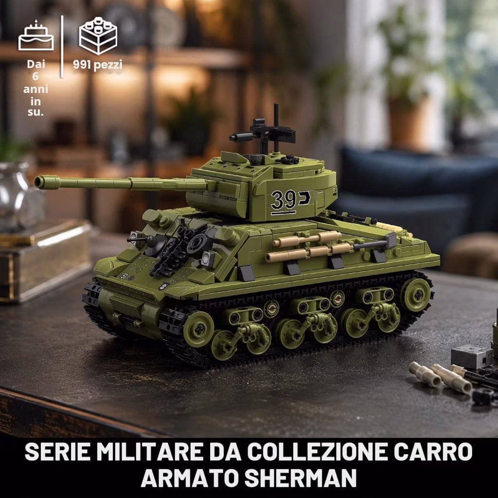 TYCOLE M4 Sherman Recensione: Carro Armato in Mattoncini WWII